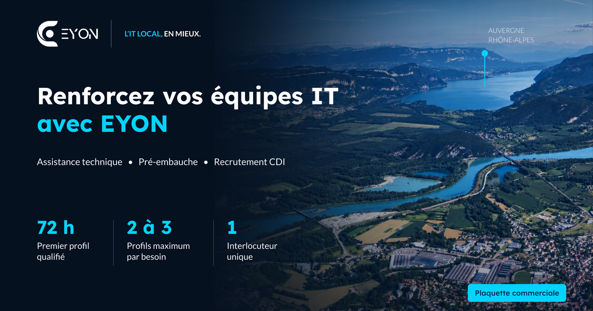 Couverture de la plaquette EYON : Renforcez vos équipes IT avec EYON